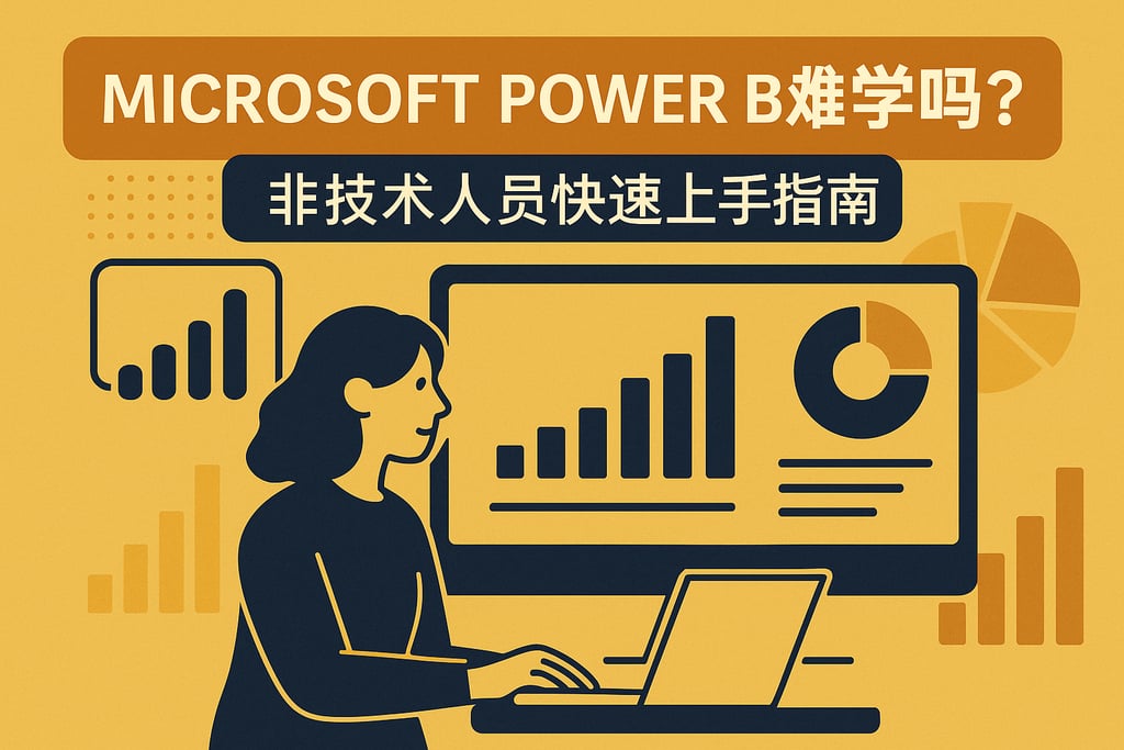 Microsoft Power BI难学吗？非技术人员快速上手指南